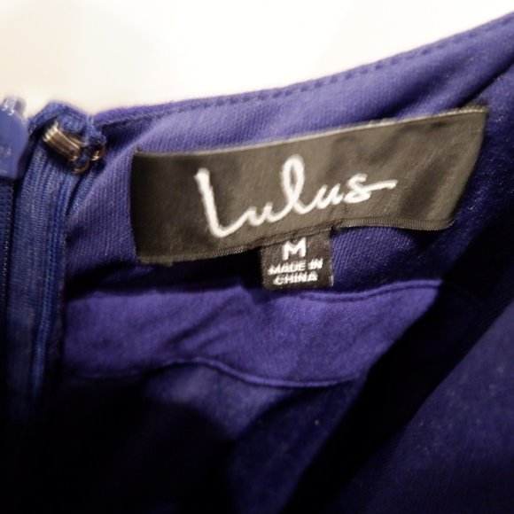 Lulu's Royal Blue Romper - Picture 2 of 4